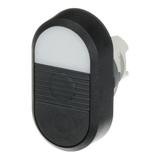 Przycisk podwójny, niepodświetlany bez tekstu czarne pole MPD5-11B