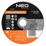 Tarcza tnąca do kamienia 125 x 1.6 x 22.2 mm, 41 37C30-R-BF