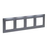 Niloe Selection - Ramka Poczwórna Stal 762054 LEGRAND