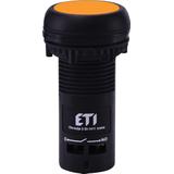 Przycisk kompaktowy z guzikiem krytym, 1NO, pomarańczowy ECF-10-A 004771456 ETI