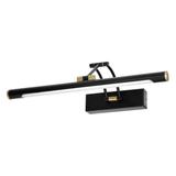 Kinkiet lampa nad lustro RICO LED 7W 770lm 4000K IP44 dł. 40 cm czarna ORNO