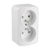GNBD250 Gniazdo n/t pojedyncze białe 2x2P+Z 250V 16A 51.802 OPATÓWEK
