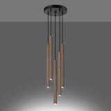 Sollux Lampa wisząca PASTELO 5P drewno SL.1270