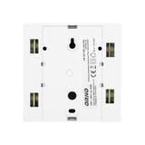 Dzwonek elektromechaniczny dwutonowy QUARTO AC 230V śnieżno biały OR-DP-MR-149/PW ORNO