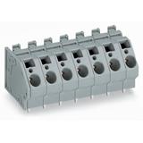 listwa zaciskowa do pł. drukowanych 6-bieg. szara raster 10 mm