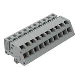 MCS-MIDI Classic gniazdo kątowe 10-bieg. szare raster 5 mm /50szt./ WAGO