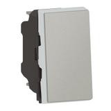 MOSAIC PRZYCISK JEDNOBIEGUNOWY - 1 MODUŁ ALUMINIUM 6X-250V~, Legrand