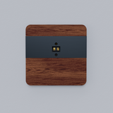 Laserowy czujnik odległości DRL-12, czujnik ruchu, merbau-antracyt