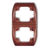 TREND Ramka pionowa podwójna brązowy metalik