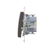 Simon 54 Przycisk „światło” 10A szybkozłączka brąz mat