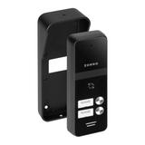 ENIR MULTI, zestaw domofonowy dwurodzinny, 2-żyłowy, zasilacz na szynę DIN, z czytnikiem breloków, b