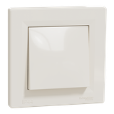 Asfora, łącznik 1-biegunowy, IP44, krem