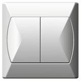 AKCENT Łącznik podwójny schodowy - kolor biały