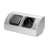 Gniazdo meblowe z wyłącznikiem 1x2P+Z OR-AE-1302 ORNO