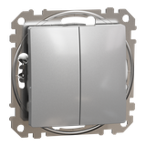 Sedna Design & Elements Łącznik podwójny schodowy srebrne aluminium SDD113108 Schneider