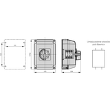 Łącznik Krzywkowy 16A, Przełącznik Dahlandera dwubiegowy,  w obudowie OB4,