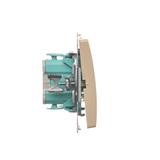 Simon Basic Łącznik schodowy 10A 250V szybkozłączka beż BMW6.01/12 KONTAKT