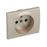 SISTENA LIFE PLAKIETKA TITAN GNIAZDA POJEDYNCZEGO 2P+Z Z PRZESŁONAMI STYKÓW, Legrand