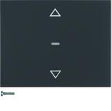 BERKER K.1 Przycisk żaluzjowy komfort do sterownika żaluzjowego antracyt 85241175 HAGER