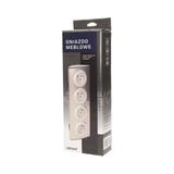 Gniazdo meblowe kuchenne 4x2P+Z, montaż na rzepy, INOX OR-AE-1340 ORNO