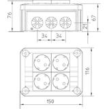 T 100 4MSD WS, Puszka odgałęźna  T100 4MSD WS