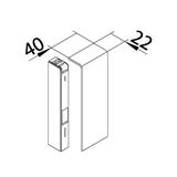 tehalit.SL Końcówka 20x115 czarny SL2011569011 HAGER
