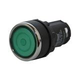 Przycisk monoblok, stabilny, kryty, zielony, 1NO+1NC