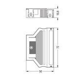 obudowa odciążająca przewody 6-torowa czarna