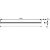 Oprawa LED belka Ledinaire BN021C 24W 2400lm IP20 3000K barwa ciepła LED24S/830 150cm 5 lat gw. PHIL