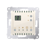 Simon 54 Regulator temperatury z wyświetlaczem z czujnikiem wewnętrznym 16(2) A 230V kremowy