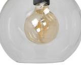 Milagro plafon Sofia Clear E27 czarny MLP6573