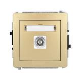 DECO Mechanizm gniazda pojedynczego BNC złoty