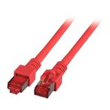 Patchcord RJ45 S/FTP kat. 6 LSZH czerwony 3m