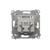 Simon 54 Gniazdo R-TV-DATA brąz mat