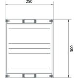 univers N Blok dla zacisków szeregowych pionowych 300x250mm UD21A2 HAGER