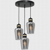 Milagro lampa wisząca Richmond 3xE27 czarno/złota MLP6541