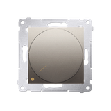 Simon 54 Ściemniacz obrotowy dwubiegunowy do LED ściemnialnych 230V 5-215W złoty mat *Wymagana insta