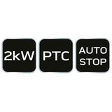 Nagrzewnica elektryczna ceramiczna PTC, 2kW nowy model