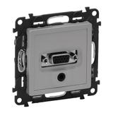 VALENA LIFE GNIAZDO HD 15 + Jack 3,5 mm ALUMINIUM, Legrand