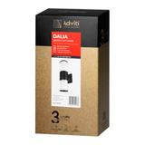 DALIA oprawa ogrodowa, 2xE27, max. 2x15W, IP54, czarna AD-OP-6567BE27SM ORNO