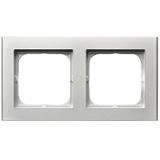 SONATA Ramka podwójna - kolor srebro mat