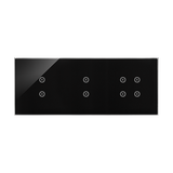 Simon 54 Touch Panel dotykowy S54 Touch 3 moduły 2 pola dotykowe pionowe + 2 pola dotykowe pionowe + 4 pola dotykowe zastygła lawa DSTR3334/73 KONTAKT