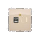 Simon Basic Gniazdo światłowodowe / optyczne pojedyncze SC/APC beż