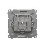 Simon Basic Gniazdo antenowe R-TV zakończeniowe do gniazd przelotowych 1x wejście: 5–862 MHz satynow