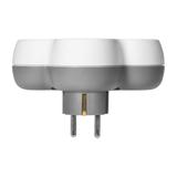 Rozgałęźnik 3x2P+Z (Schuko) biało-szary OR-AE-13239(GS) ORNO