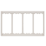 Simon Connect Ramka 4-modułowa czysta biel SM402/9 KONTAKT