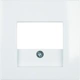 BERKER B.Kwadrat Płytka czołowa do gniazda głośnikowego i gniazda ładowania USB biały 5310338989 HAG