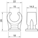 2962, UCHWYTY COKOŁOWE 14/15MM SZ.