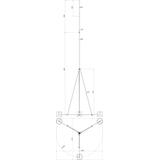 Iglica odgromowa fi 40/16/10 mm dł. 7000 mm Al ze statywem St/tZn, bez podstaw betonowych