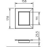 G-AWAG90110RW, Maskownica przejścia przez ścianę
